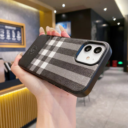 Apple iPhone 11 Branded Premium Polo Leather Back Case - Black