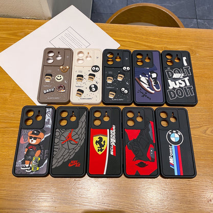 Redmi Note 14 5G Ferrari Soft Silicone Cute 3D Cartoon Back Cover Case - Ferrari