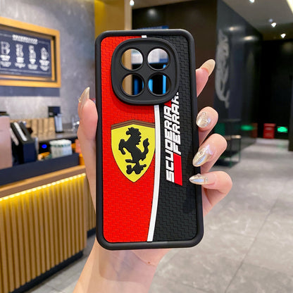 Redmi Note 14 Pro Plus 5G Ferrari Soft Silicone Cute 3D Cartoon Back Cover Case - Ferrari