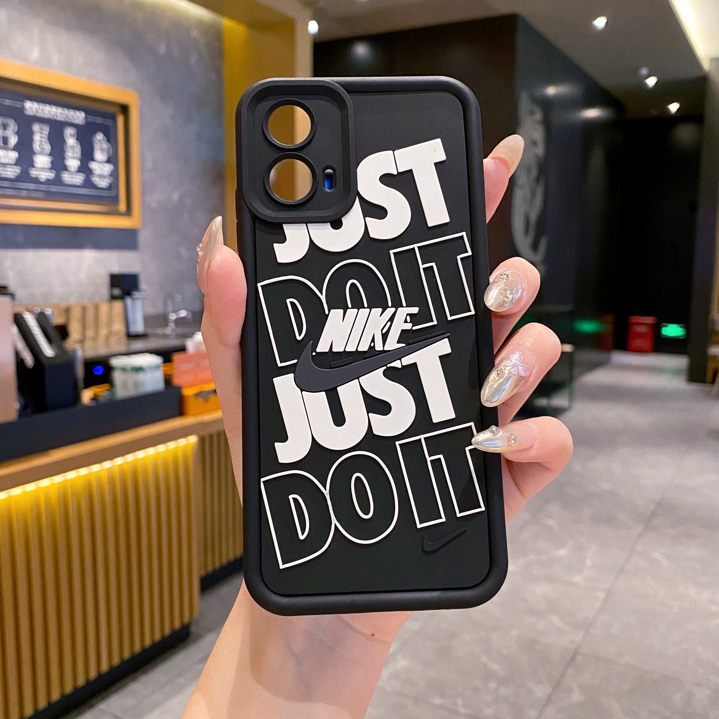 Motorola Moto G45 5G Nike Soft Silicone Cute 3D Cartoon Back Cover Case -Nike 1