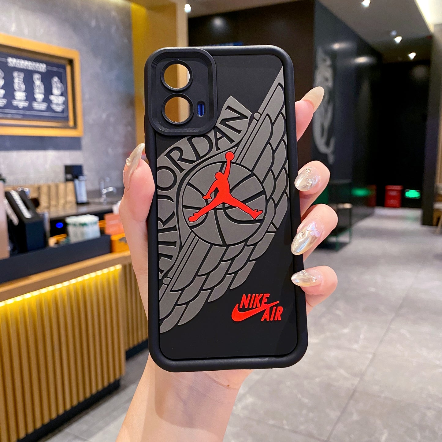 Motorola Moto EDGE 50 Fusion / G96 5G Jordan Soft Silicone Cute 3D Cartoon Back Cover Case - Jordan 1