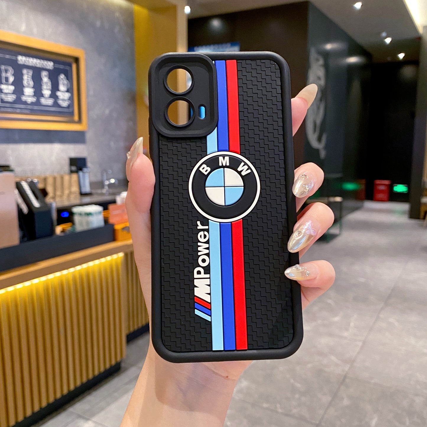 Motorola Moto G45 5G BMW Soft Silicone Cute 3D Cartoon Back Cover Case -BMW