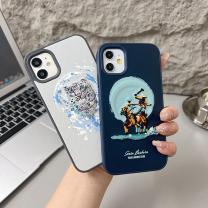Apple iPhone 11 Premium US POLO Assn. Embroidery Leather case with Magsafe  - Jockey 4