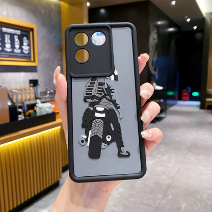 Realme 13 Pro 5G Moto Rider Soft Silicone Cute 3D Cartoon Back Cover Case - Moto Rider