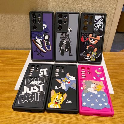 Samsung S23 Ultra 5G Tom & Jerry Soft Silicone Cute 3D Cartoon Back Cover Case - Tom & Jerry