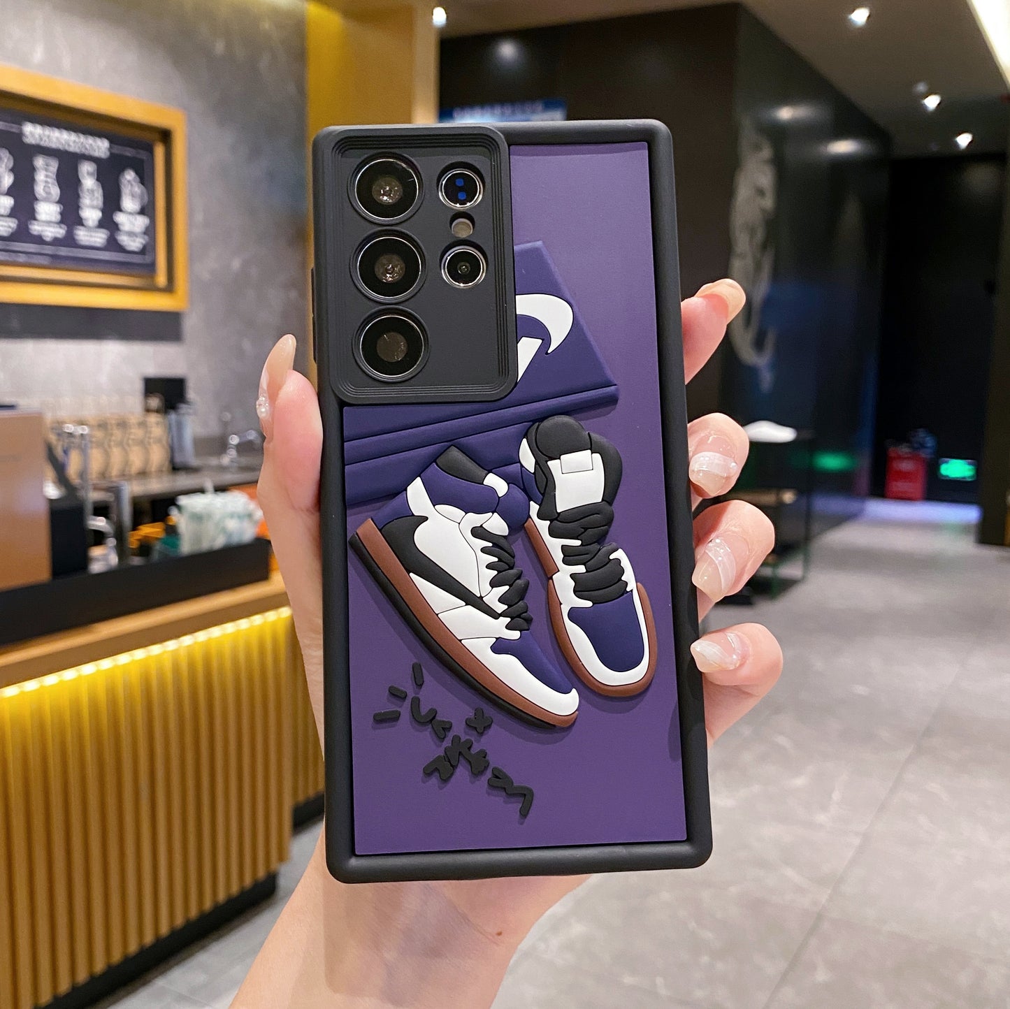 Samsung S23 Ultra 5G Nike Soft Silicone Cute 3D Cartoon Back Cover Case - Nike 2