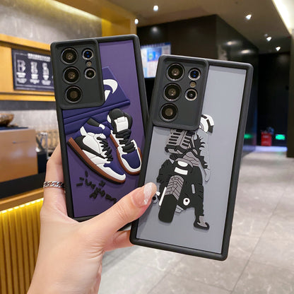 Samsung S23 Ultra 5G Nike Soft Silicone Cute 3D Cartoon Back Cover Case - Nike 2