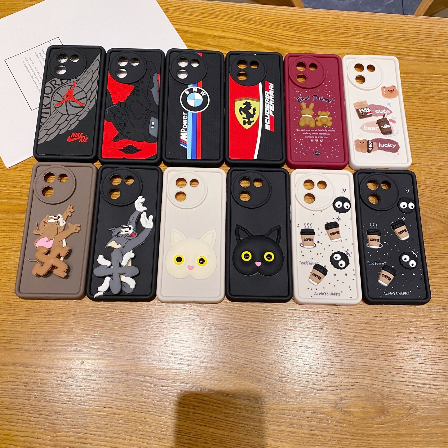 Vivo V30e 5G Ferrari Soft Silicone Cute 3D Cartoon Back Cover Case - Ferrari
