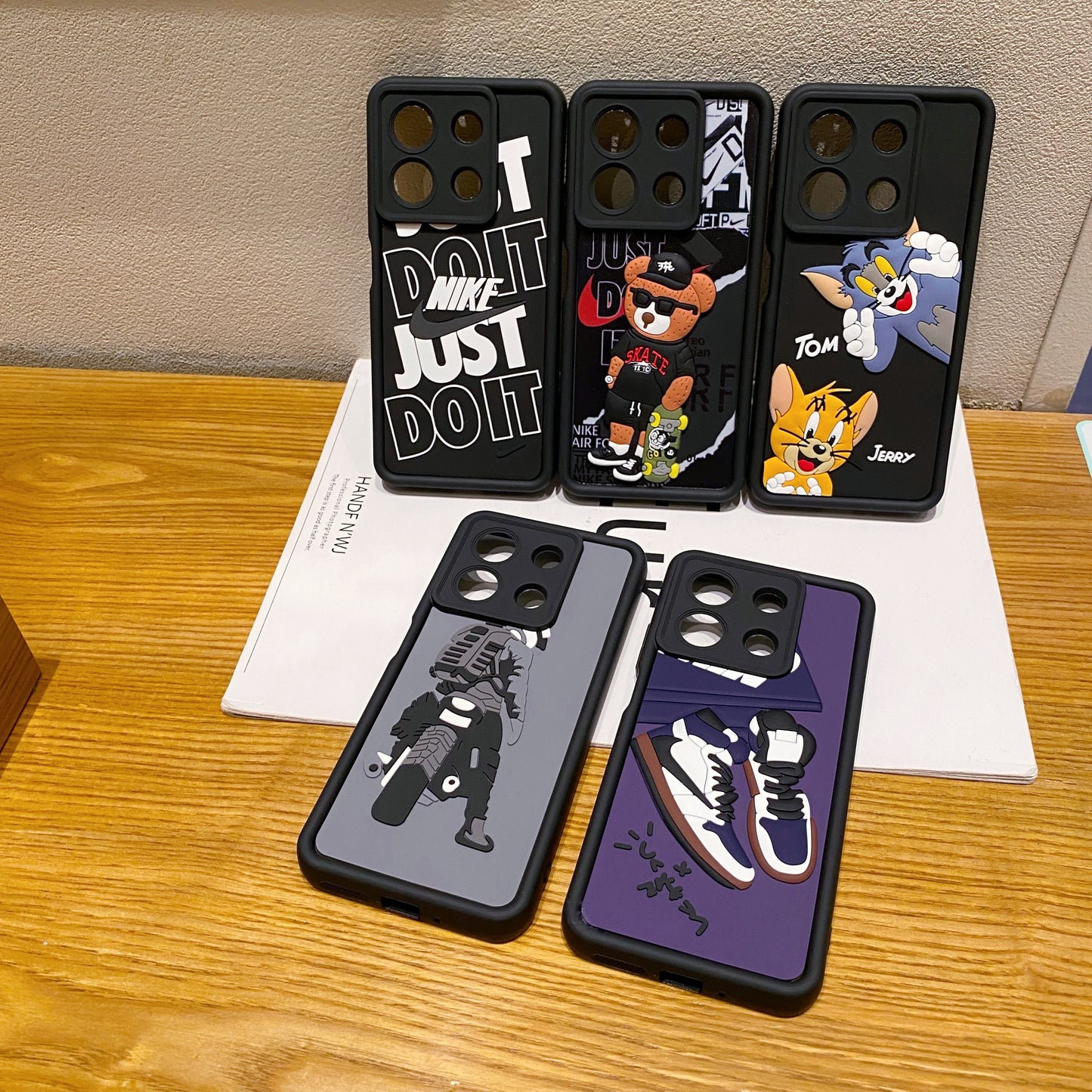 Redmi Note 13 5G Tom & Jerry Soft Silicone Cute 3D Cartoon Back Cover Case - Tom & Jerry