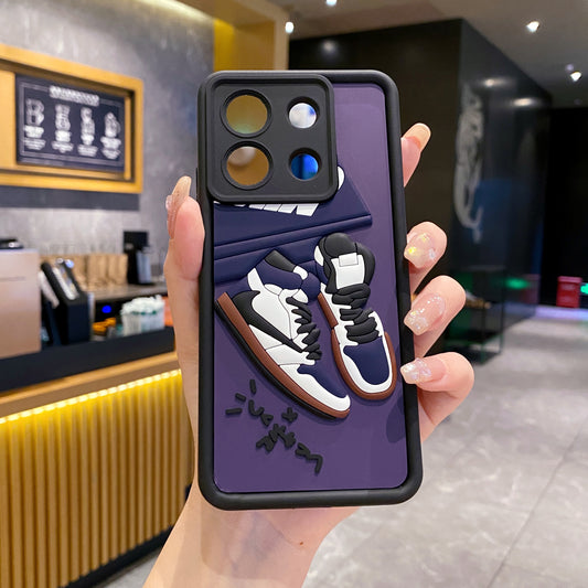 Redmi Note 13 5G Nike Soft Silicone Cute 3D Cartoon Back Cover Case - Nike 2