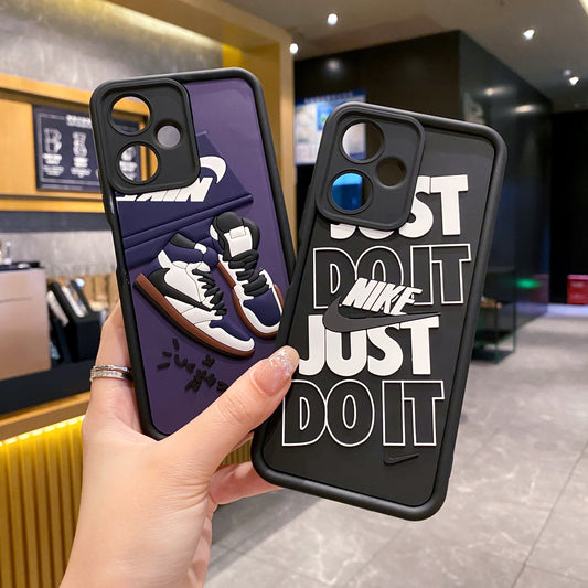 Redmi 13c 5G Nike Soft Silicone Cute 3D Cartoon Back Cover Case - Nike 2