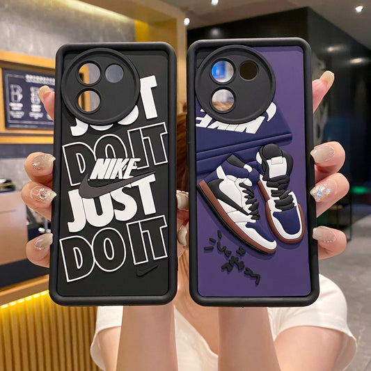 Vivo V30e 5G Nike Soft Silicone Cute 3D Cartoon Back Cover Case - Nike 1