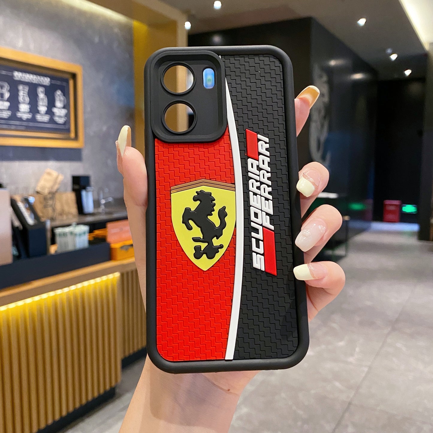 Vivo Y56 5G Ferrari Soft Silicone Cute 3D Cartoon Back Cover Case - Ferrari