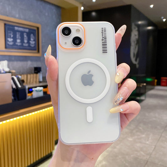 Apple iPhone 13 Premium Magnetic Frosted Ultra Slim Back Case - Frosted White
