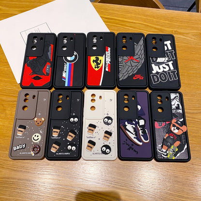 Vivo V40e/iQoo Z9s 5G Ferrari Soft Silicone Cute 3D Cartoon Back Cover Case - Ferrari