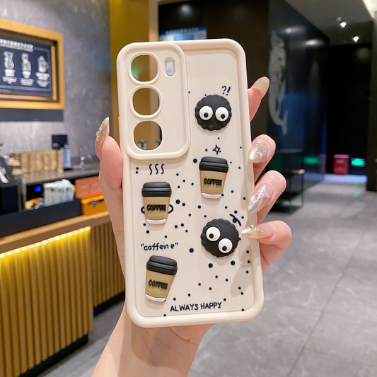 Vivo Y29 5G Coffee Soft Silicone Cute 3D Cartoon Back Cover Case - Pattern 11
