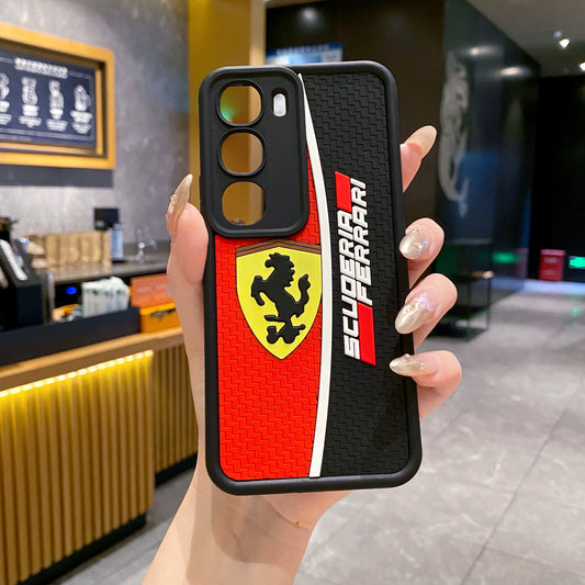 Vivo Y300 5G Ferrari Soft Silicone Cute 3D Cartoon Back Cover Case - Ferrari