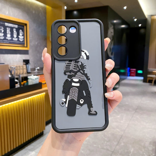VIVO Y200e 5G Moto Rider Soft Silicone Cute 3D Cartoon Back Cover Case - Moto Rider