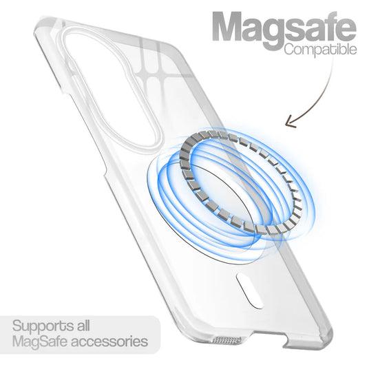 Vivo V40/T3 Ultra 5g Crystal Clear Anti-Yellowing Wireless Charging Support Case - Crystal White