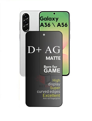 (Pack Of 3) Samsung A56 5g Gaming Special D+ AG Matte Tempered Glass Anti Fingerprint