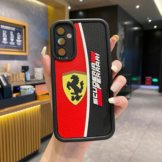 Samsung A35 5G Ferrari Soft Silicone Cute 3D Cartoon Back Cover Case - Ferrari