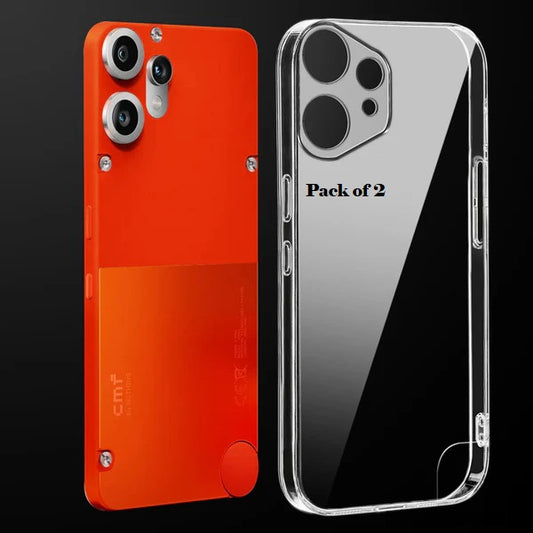 (Pack Of 2) Nothing Cmf Phone 2 Pro 5g Anti-Yellow Crystal Clear Hard Back Case Cover
