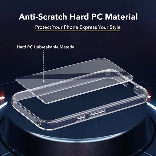(Pack Of 2) OnePlus 13r 5g Anti-Yellow Crystal Clear Anti-YellowHard Back Case Cover