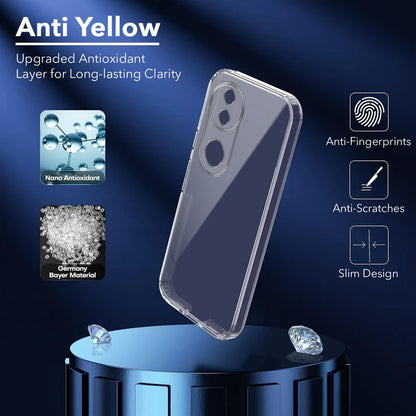 (Pack Of 2)Samsung A56 5g Anti-Yellow Crystal Clear Hard Back Case Cover