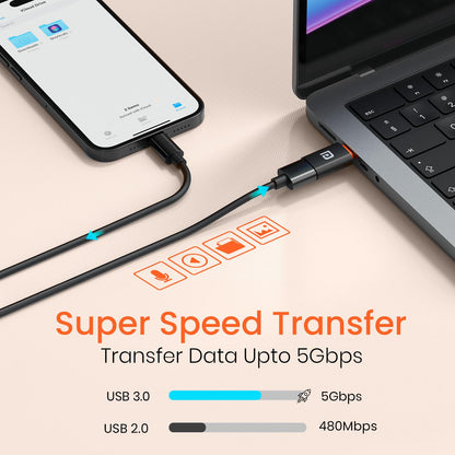 Portronics Bridge Y USB 3.0 to Type C OTG Adaptor