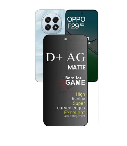 (Pack Of 3) Oppo F29 5g Gaming Special D+ AG Matte Tempered Glass Anti Fingerprint