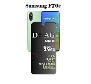 (Pack Of 3)Samsung F70e 5g Gaming Special D+ AG Matte Tempered Glass Anti Fingerprint