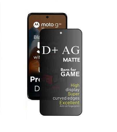(Pack Of 3) Motorola Moto G34 5g Gaming Special D+ AG Matte Tempered Glass Anti Fingerprint