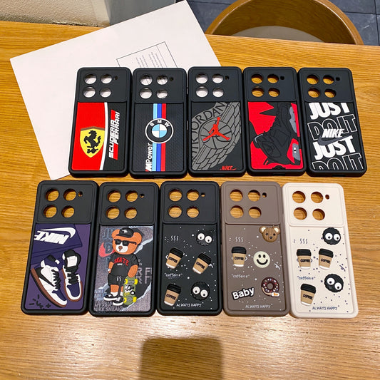 Infinix Note 40/Note 40 Pro 5G Ferrari Soft Silicone Cute 3D Cartoon Back Cover Case - Ferrari