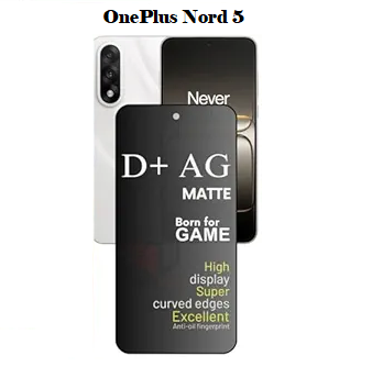 (Pack Of 3)OnePlus Nord 5 5g Gaming Special D+ AG Matte Tempered Glass Anti Fingerprint