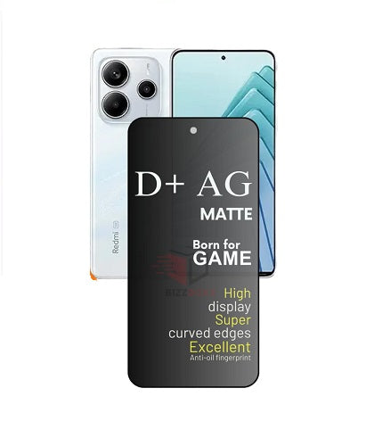 Redmi Note 14 5g Gaming Special D+ AG Matte Tempered Glass Anti Fingerprint