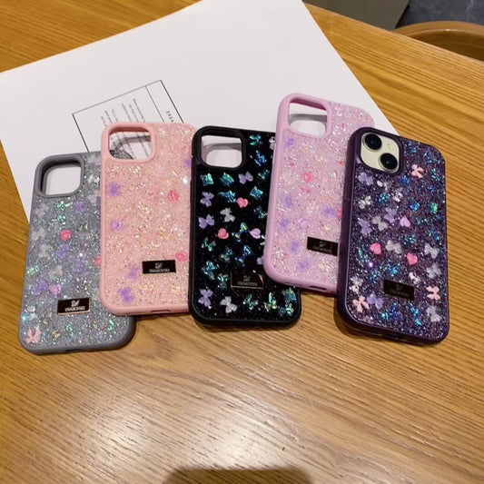 Apple iPhone Swarovski Glitter Rhinestone Shinning Premium cases - Black