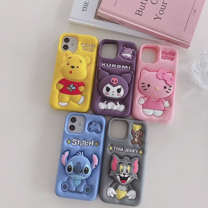 Apple iPhone 11/12 Stitch Pop Sockets Soft Silicone cases (Stitch)