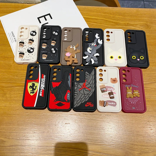 Samsung S22 5G Ferrari Soft Silicone Cute 3D Cartoon Back Cover Case - Ferrari