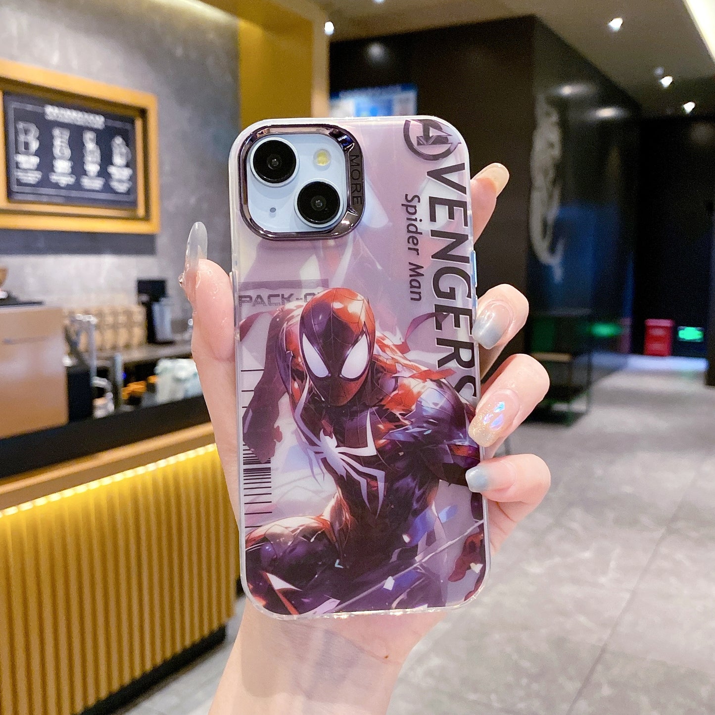 Apple iPhone 12/12 Pro Premium New Anime IMD Printed Gradient Back Case - Spider Man 2