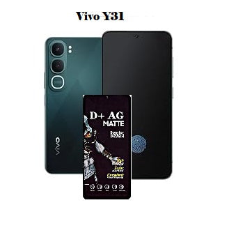 (Pack Of 1)Vivo Y31 5g Gaming Special D+ AG Matte Tempered Glass Anti Fingerprint